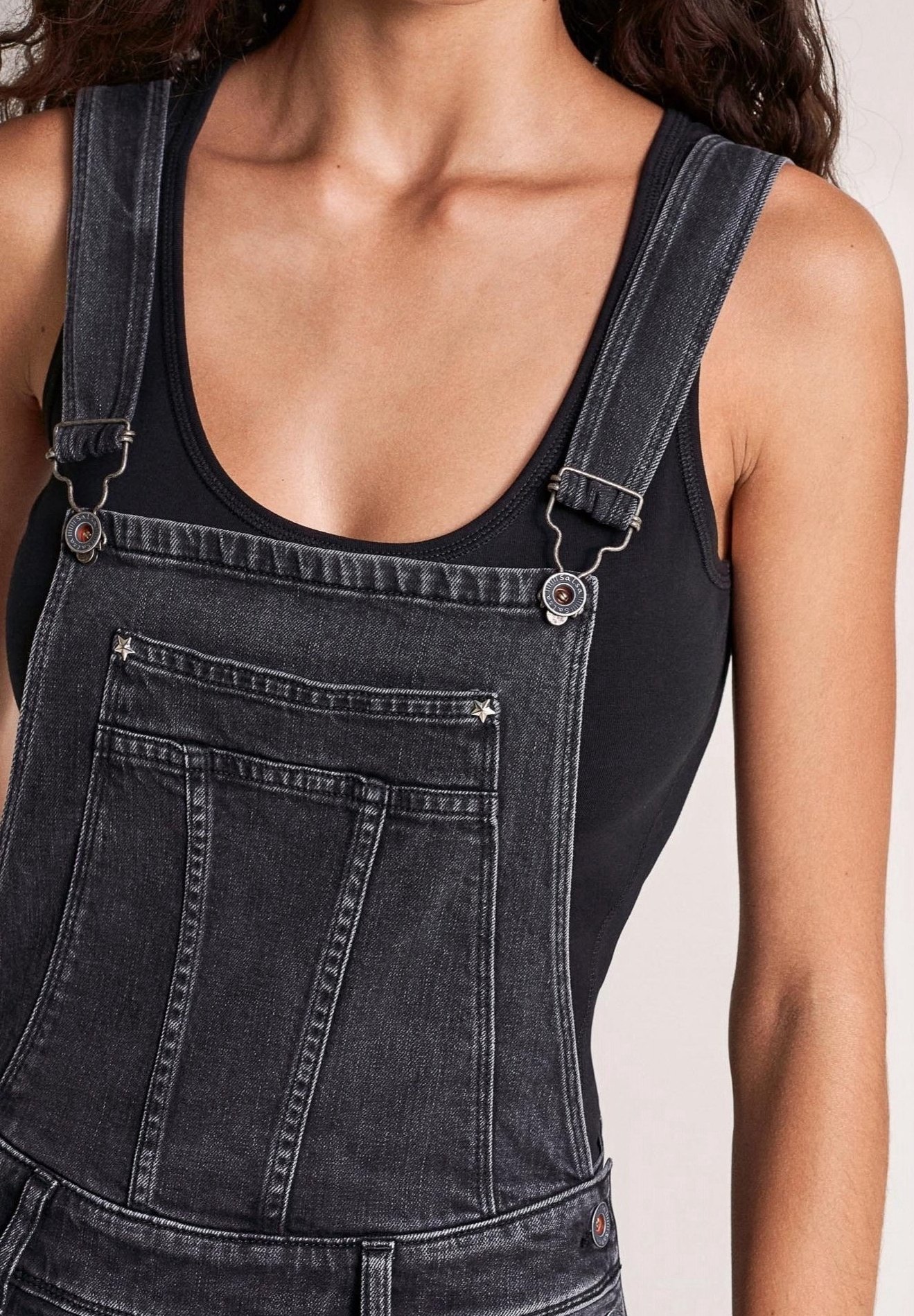 Jeans latzhose schwarz Clearance